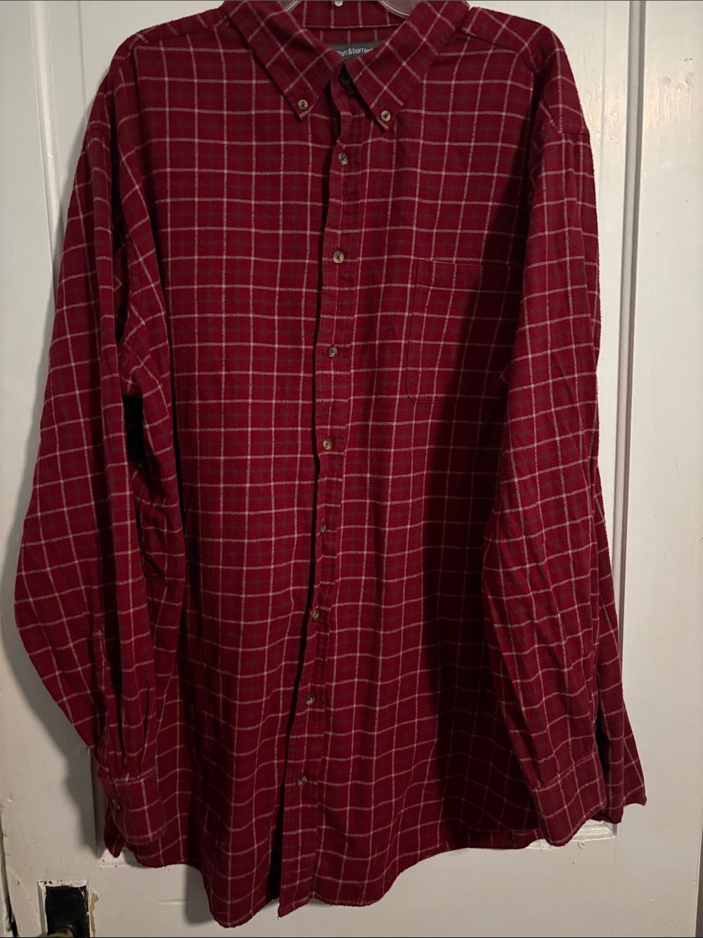 croft & barrow Red Plaid Long-Sleeve Button-Down Shirt